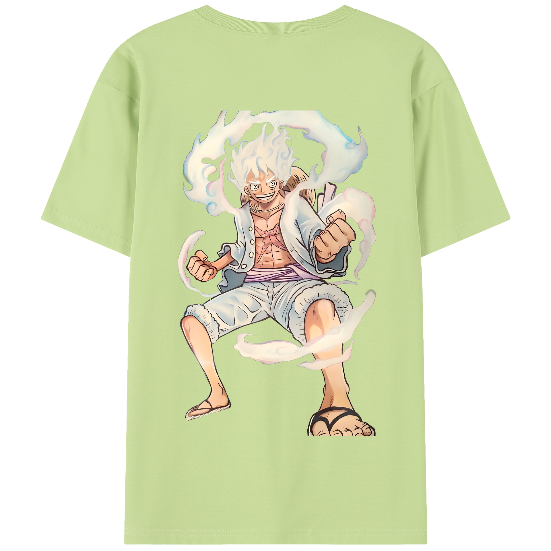 ワンピース モンキー・D・ルフィ ONE PIECE Monkey D. Luffy 綿100％半袖Tシャツ（背面プリント）